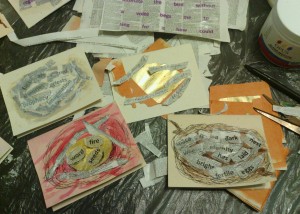 Nest cards with micro-poems from Keith Wilkinson